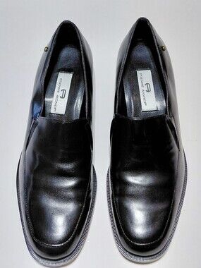 ETIENNE AIGNER Stamford Women's  Black Leather Slip-On Loafers Size 8.5W